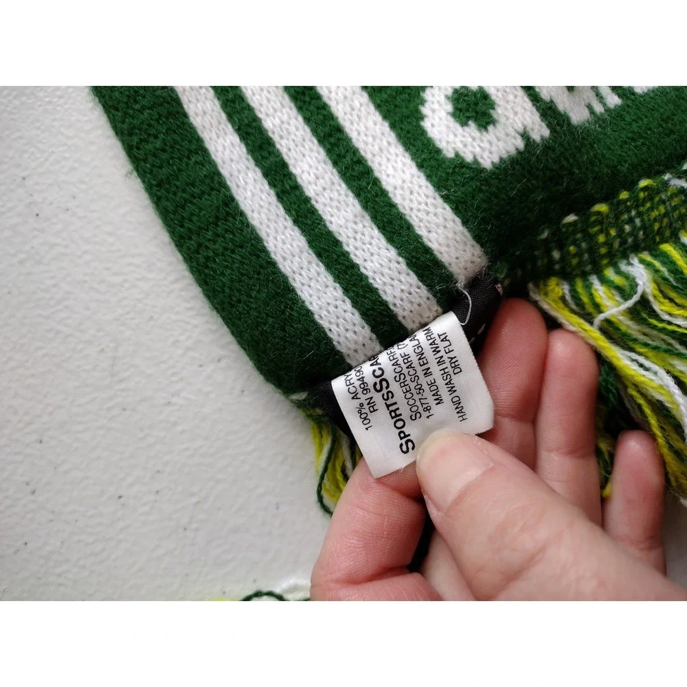 Adidas MLS Portland Timbers Reversible Knit Scarf With Fringe 8x56